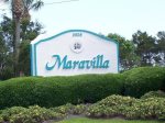 Welcome to Maravilla. The view of private gated entrance on Hiway 98.